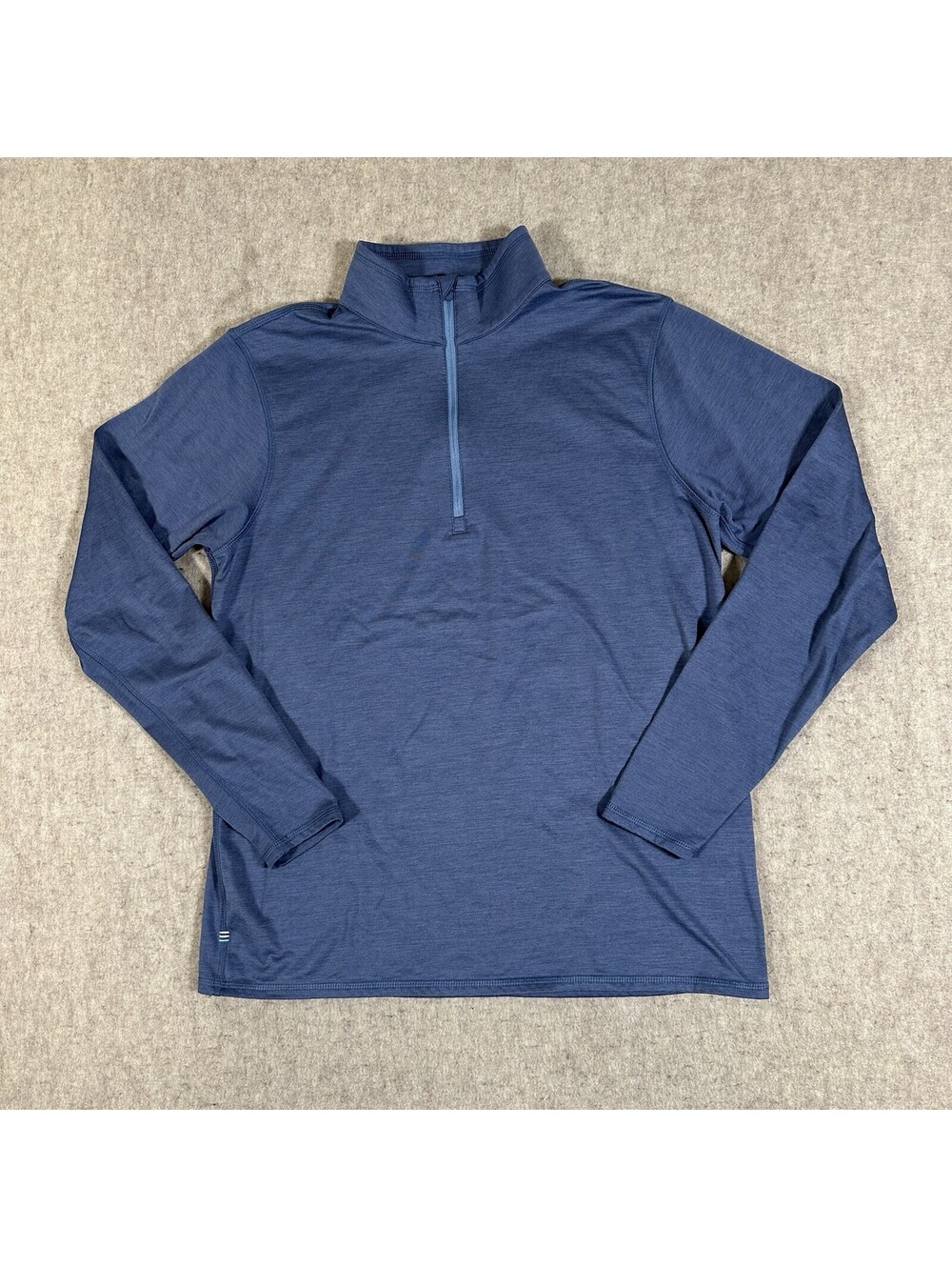 Live Forever Golf Performance Quarter Zip Mens Medium? Blue Poly/Spandex